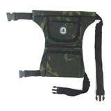 Pochete Pesca Camping Motoboy 5 Bolsos Camuflada De Perna
