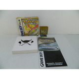 Pokemon Gold Original Salvando Game Boy Com Caixa E Manual