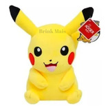 Pokemon Pikachu Boneco Pelúcia 25cm Antialérgico