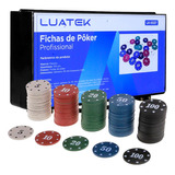Poker Jogo Profissional Caixa Fichas Numeradas