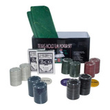 Poker Profissional Super Kit Chips Jogo 200 Fichas C/ Toalha