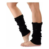 Polaina Meia Aeróbica Fitness Inverno 2 Pares Preta E Cinza