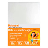 Polaseal Plástico Para Plastificação A3 303x426x0,05mm 100un