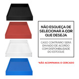 Polionda Fundo Com Lateral Para Cercado Pet 40x120cm Cor Preto