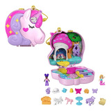 Polly Pocket Playset Mini Mundo De Aventura Unicórnio Mattel