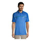 Polo Izod Golf - Azul/branco/verde - Tam M