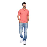 Polo Masculina Red Nose Logo Gola Lisa