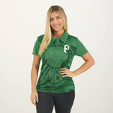 Polo Palmeiras Effect Logo Feminina Verde