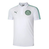 Polo Puma Palmeiras T7 Masculina - Branco E Verde