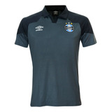 Polo Umbro Grêmio Viagem 2023 Cinza Masculina