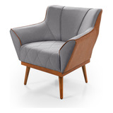 Poltrona Decorativa Yasmin Linho/corissimo