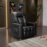 Poltrona Do Papai Reclinável Cinema Pequim Manual Pu Preto