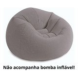 Poltrona Inflável Beanless Veludo Suporta Até