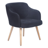 Poltrona Jasmine Sofisticada Suede - Confortável - Zabele