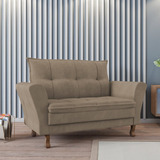 Poltrona Namoradeira Classic 2 Lugares Veludo Rr Divano Wt