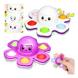 Polvo Giratório Pop It Spinner Fidget Toys Hand Spiner Humor