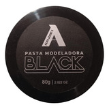 Pomada Pasta Modeladora Masculina Black Alfa Looks 80 Gramas