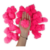 Pompom - Pelúcia Rosa Neon 50 Mm - C/50 Unidades - Nybc