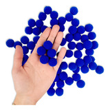 Pompom Azul Royal - 20 Mm - Pacote Com 100 Unidades - Nybc