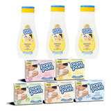 Pompom Kit: 03 Shampoo Infantil + 06 Barra Sabonete Sortidos