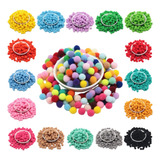 Pompom Liso Bolinha 15mm Várias Cores