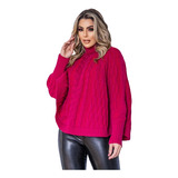 Poncho De Tricot Feminino Ralm De