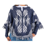 Poncho Feminino Cardigan Casaco Tricot Lã Sueter Kimono Frio