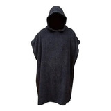 Poncho Roupão De Praia Surf Preto Sem Bolso 100% Algodão