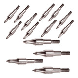 Ponta De Flecha Maciça F19 Em Aço Broadheads (kit 10 Pçs)