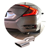Ponteira De Escapamento Inox Honda Civic G10 2017 18 19 20
