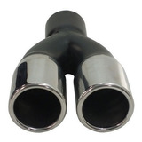 Ponteira De Escape Dupla Inox 2,5 Pol. - Entrada 2 Pol.
