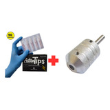 Ponteira Descartável Aston Tips Caixa 50un Tatuagem + Grip