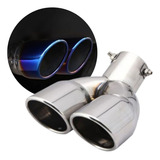 Ponteira Escapamento Aço Inox Esportiva Dupla Saída Angulada