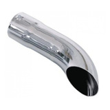 Ponteira Escapamento Caminhão Cromada 3 Polegada Curva 29cm