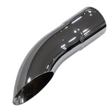 Ponteira Escapamento Caminhão Cromada 4 Polegada Curva 41cm