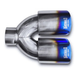 Ponteira Esportiva Dupla Inox 3,5 Pol Barenwald Mitte Burned