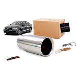 Ponteira Esportiva Reta Simples 3' Pol Universal Inox 