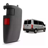 Ponteira Parachoque Traseiro Ducato 03 A 15 Preta Refletor 