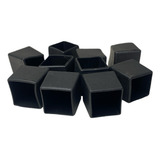 Ponteira Pé Cadeira Externa Quadrada 30x30mm 11/4 Pvc 50un Cor Preta