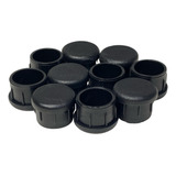Ponteira Pé Cadeira Pvc Interna 1 Pol 25mm 2,5cm Preta 16un