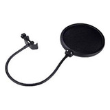 Pop Filter /para Microfone Profissional Maior Diâmetro Do Ml Cor Preto