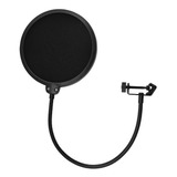 Pop Filter Para Microfone Condensador Bm-800 - Preto