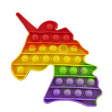 Pop It Fidget Toys Brinquedo Anti Stress Sensorial Colorido Cor Unicornio