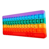 Pop It Teclado Fidget Toys Game Letras E Números Silicone