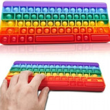 Pop It Teclado Fidget Toys Letras E Números Anti Stress 3 G