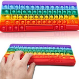 Pop It Teclado Fidget Toys Letras E Números Anti Stress 3 M