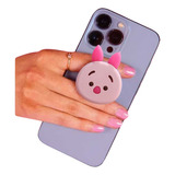 Pop Socket Suporte 3d Apoio Selfie Celular Leitão