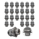 Porca Roda L200, Triton, Outlander, Pajero Kit 24pçs Cromada