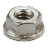Porca Sextavada Flangeada Serrilhada M8 Inox 10 Peças