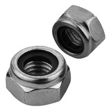 Porca Travante Nylon Parlock Din 985 M6 Geomet - 2000pçs